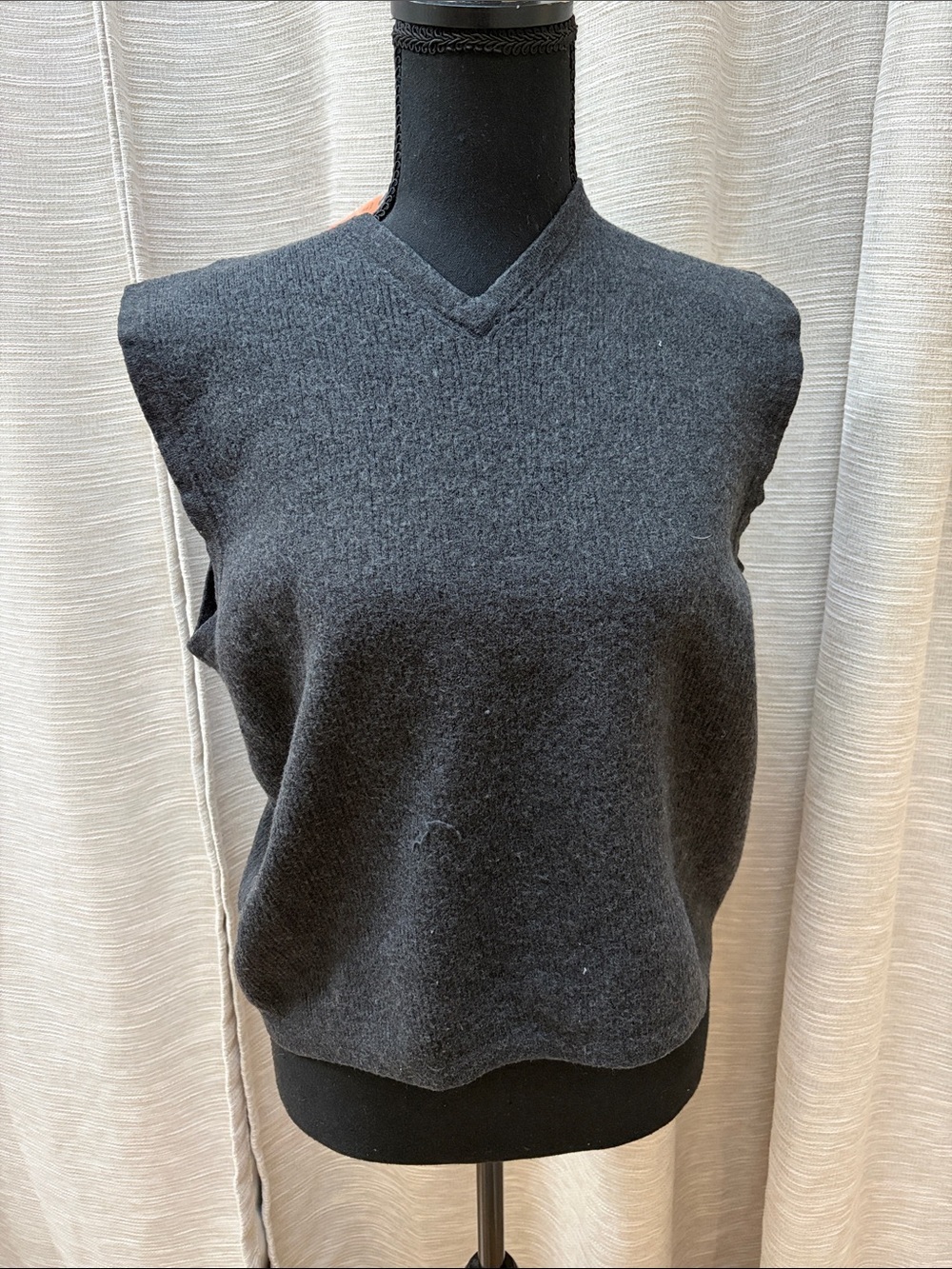 Eddie Bauer Italian Merino Wool Vest - Gray